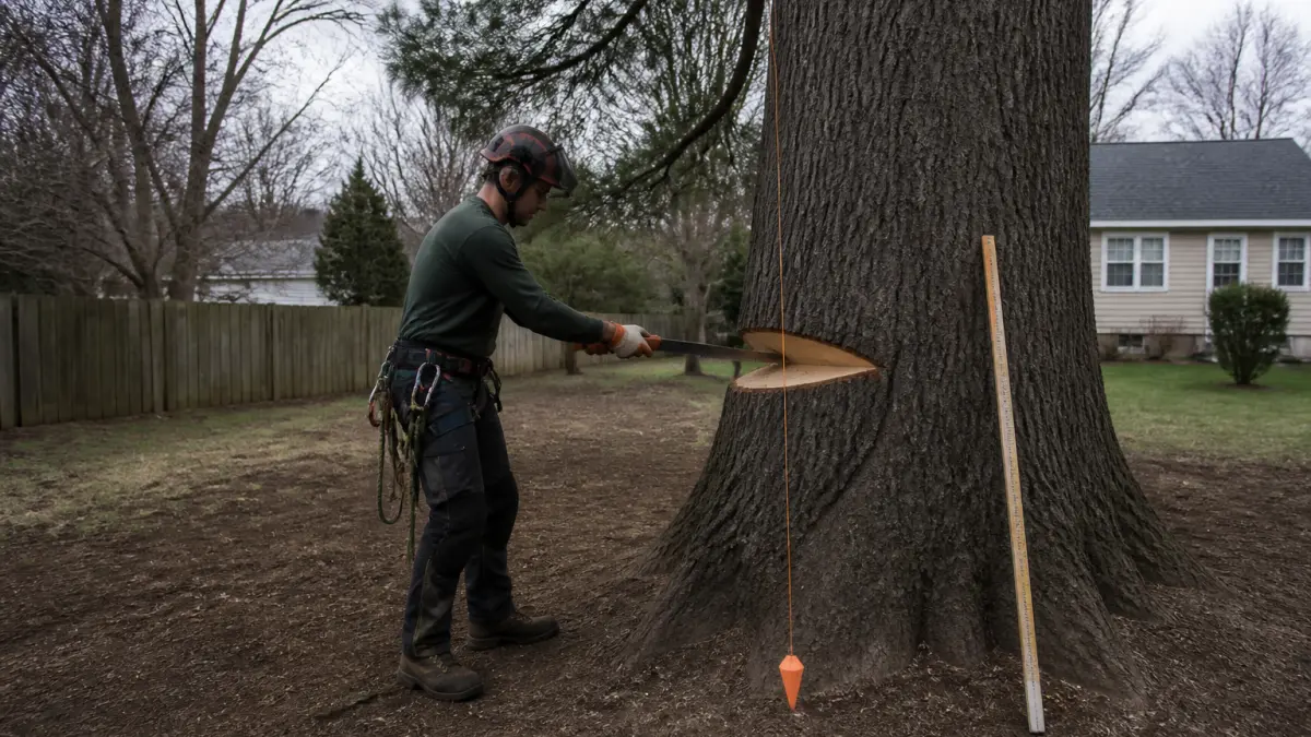 Abattage d'arbre : les techniques selon l'inclinaison et l'environnement