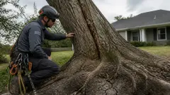 Arbre penché : quelle technique d'abattage pour sécuriser l'intervention ?