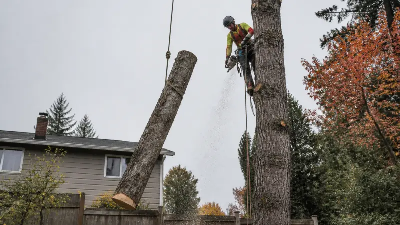 Prix d'un abattage d'arbre de 15 m : ce que facturent vraiment les pros